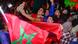 Des jeunes fans du Maroc fêtent la victoire de leur équipe Des jeunes fans du Maroc fêtent la victoire de leur équipe