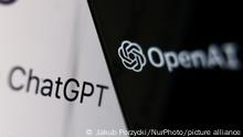 OpenAI logo displayed on a phone screen and ChatGPT website displayed on a laptop screen are seen in this illustration photo taken in Krakow, Poland on December 5, 2022. (Photo by Jakub Porzycki/NurPhoto)