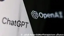 OpenAI logo displayed on a phone screen and ChatGPT website displayed on a laptop screen are seen in this illustration photo taken in Krakow, Poland on December 5, 2022. (Photo by Jakub Porzycki/NurPhoto)