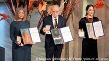 Crítica a la guerra en Ucrania en la entrega del Nobel de la Paz 