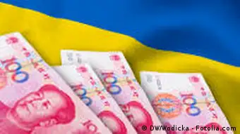 Chinesische Yuan Banknoten --- DW-Grafik: Peter Steinmetz 2011_01_14-Chinas-Investitionen-Ukraine