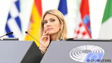 European Parliament vice president, Greek socialist Eva Kaili, is seen at the European Parliament in Strasbourg, France November 22, 2022. European Union 2022 - Source : EP/­Handout via REUTERS ATTENTION EDITORS - THIS IMAGE WAS PROVIDED BY A THIRD PARTY. NO RESALES. NO ARCHIVES 