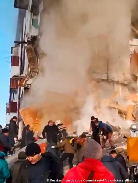 В России взрыв газа разрушил многоэтажный дом