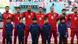 Iran players listen to national anthem Iran players listen to national anthem