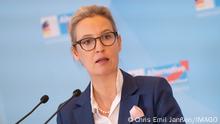  Alice Weidel, Fraktionsvorsitzende AfD, während eines Statements vor der Fraktionssitzung im Deutschen BundestagAlice Weidel, Fraktionsvorsitzende AfD, während eines Statements vor der Fraktionssitzung im Deutschen Bundestag, Berlin Berlin Deutschland Bundestag *** Alice Weidel, leader of the AfD parliamentary group, during a statement before the parliamentary group meeting in the German Bundestag Alice Weidel, leader of the AfD parliamentary group, during a statement before the parliamentary group meeting in the German Bundestag, Berlin Berlin Germany Bundestag