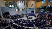 A general view as German Chancellor Olaf Scholz addresses parliament ahead of the EU-ASEAN commemorative summit, in the plenary hall of the Bundestag in Berlin, Germany December 14, 2022. REUTERS/Michele Tantussi
