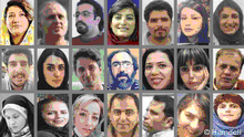 Iranische Journalist:innen, die während der Proteste 2022 verhaftet wurden 