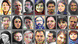 Rostros de 21 hombres y mujeres. Rostros de 21 hombres y mujeres.