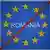 Crossed-out EU sign with Romania in the middle