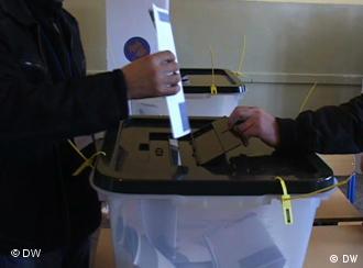 Wahlen Verarbeitung in Pristina