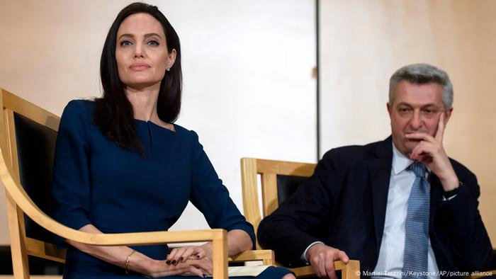 Schweiz, Genf | Angelina Jolie und Filippo Grandi