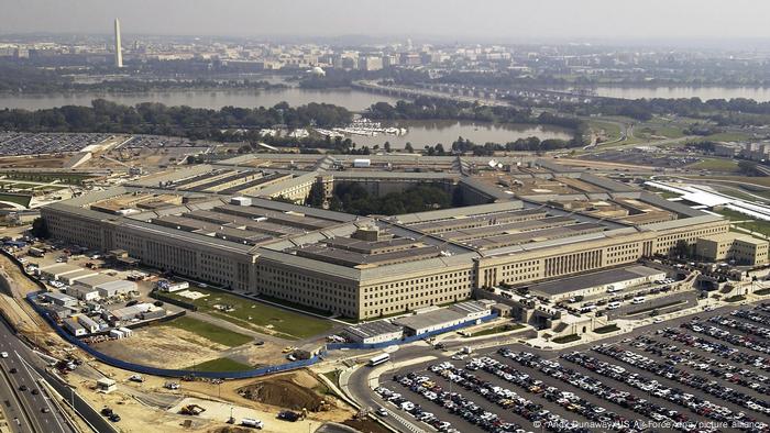 Luftaufnahme des Pentagon - des Gebäudes des US-Verteidigungsministeriums