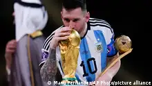 梅西兩度進球 阿根廷奪世界杯冠軍