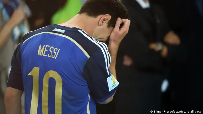 Fußball WM 2014 Brasilien | Lionel Messi nach Finale - Deutschland - Argentinien 1:0 n.V.