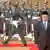 Indonesian President Susilo Bambang Yudhoyono at a ceremonial reception in New Delhi