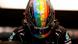Casco colorido del piloto de Fórmula 1 Lewis Hamilton. Casco colorido del piloto de Fórmula 1 Lewis Hamilton.
