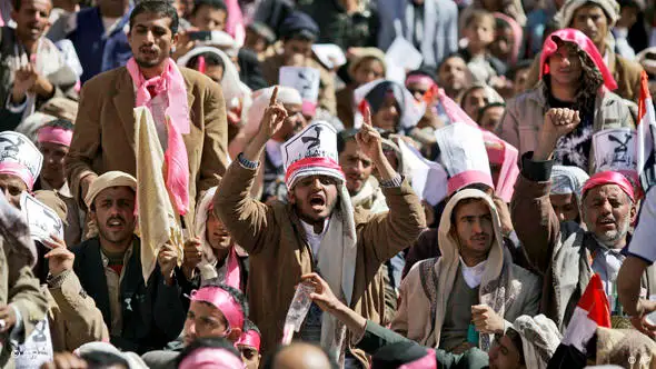 Jemenitische Demonstranten in Sana'a (Foto: AP)
