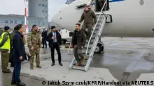 Володимир Зеленський в аеропорту Ряшів-Ясінка, грудень 2022 року
