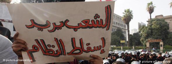 Proteste in Ägypten gegen Mubarak Regime Forderung nach Rücktritt Demonstration Kairo