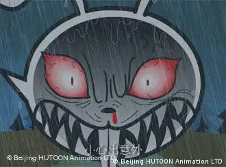 «小兔子哐哐»短片截图——悲愤交加，兔嘴獠牙 版权：北京互象动画有限公司