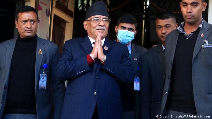 Premierminister Pushpa Kamal Dahal nach seiner Wahl im Dezember 2022