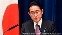 FILE - Japan's Prime Minister Fumio Kishida attends a press conference at the prime minister's official residence in Tokyo on Dec. 16, 2022. North Korea threatened Tuesday, Dec. 20 to take bold and decisive military steps against Japan as it slammed Tokyoâ€™s adoption of a national security strategy as an attempt to turn the country into an aggressive military power. (David Mareuil/Pool Photo via AP, File)