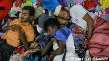 أكثر من مئتي لاجئ من الروهينغا يصلون إلى إندونيسيا بعد رحلة بقارب متهالك 