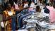 Clothing traders at a market in Accra, Ghana Clothing traders at a market in Accra, Ghana