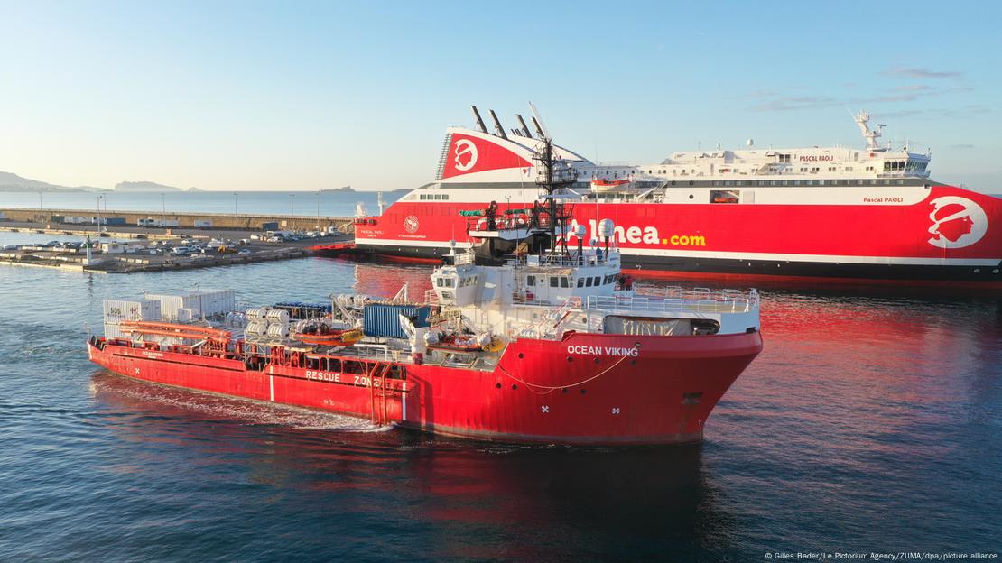 Το πλοίο Ocean Viking της ΜΚΟ SOS  Mediterranèe