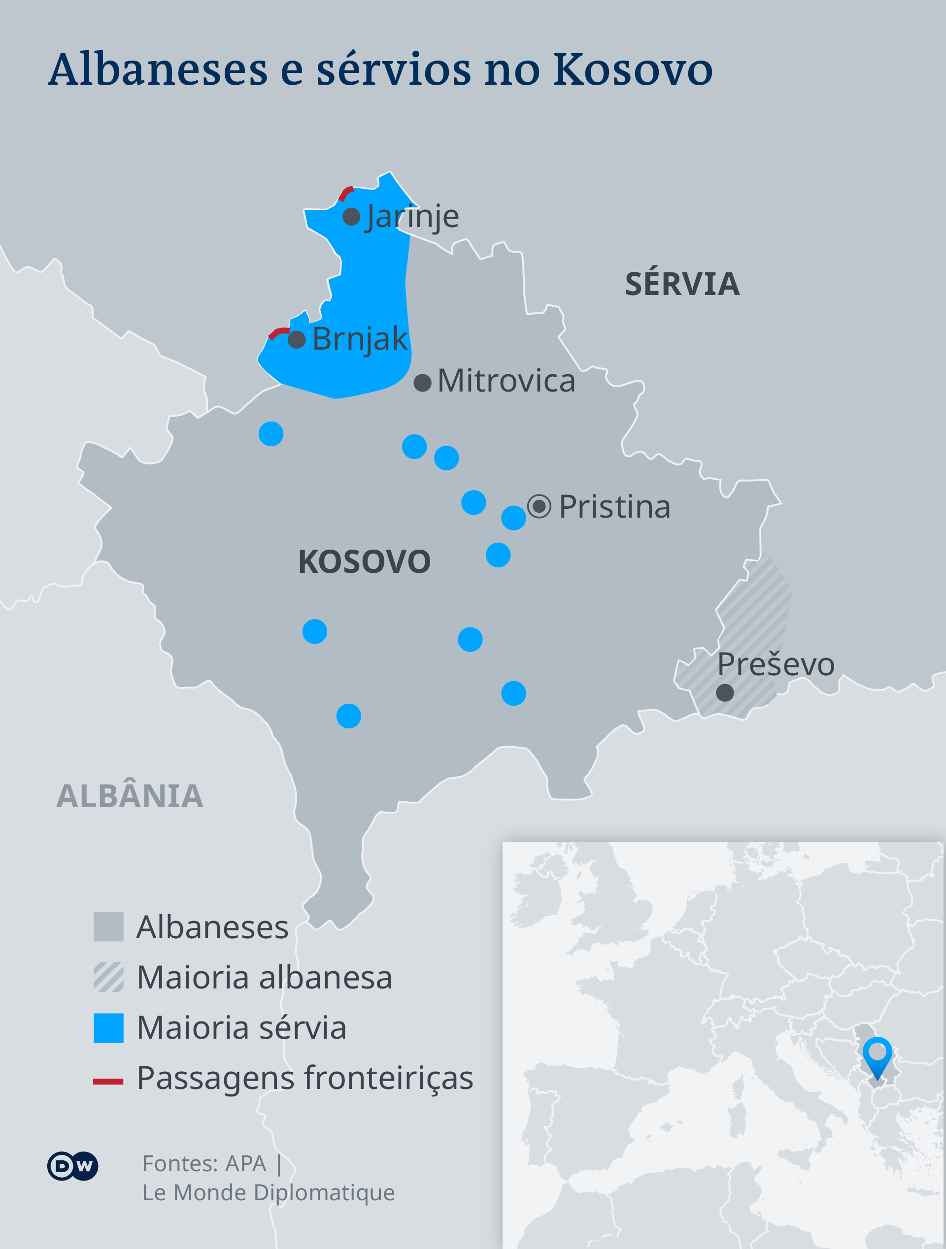 O que está por trás das tensões entre o Kosovo e a Sérvia? – DW foto
