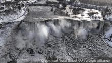 Gefrorene Niagara-Fälle als Naturschauspiel