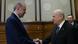 Turkish President Recep Tayyip Erdogan (R) shakes the hand of Turkish Nationalist Movement Party (MHP) Leader Devlet Bahceli (L) Turkish President Recep Tayyip Erdogan (R) shakes the hand of Turkish Nationalist Movement Party (MHP) Leader Devlet Bahceli (L)