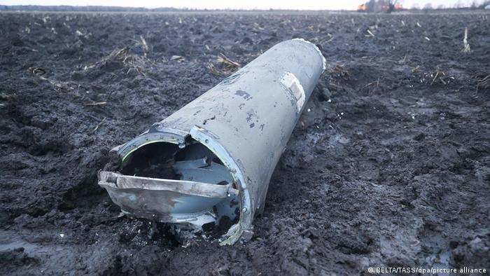 Un misil ucraniano de defensa antiaérea S-300, derribado sobre Bielorrusia.