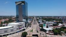 Aerial view showing almost empty streets in Santa Cruz, Bolivia, during the 24-hour civic strike called by local authorities in protest against the arrest of the Governor of Santa Cruz, Luis Fernando Camacho, on December 30, 2022. - A Bolivian judge on Friday sentenced key opposition leader Luis Fernando Camacho to four months in pre-trial detention following his arrest on charges of terrorism.
Camacho, the right-wing governor of the country's economic powerhouse region of Santa Cruz, was arrested on Wednesday on terrorism charges, including for an alleged role in the resignation of leftist president Evo Morales in 2019. (Photo by RODRIGO URZAGASTI / AFP)