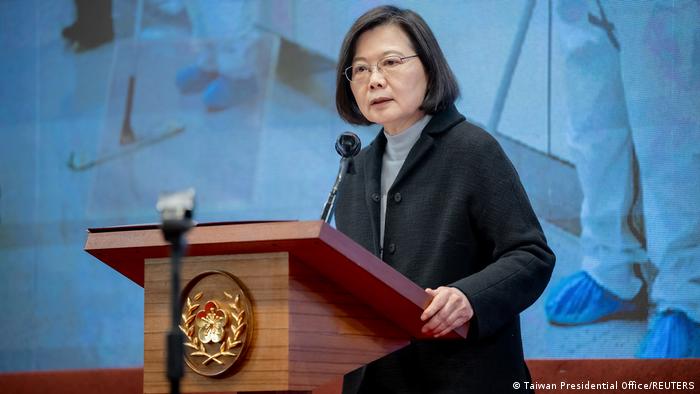 Taiwan Präsidentin Tsai hält ihre Neujahrsansprache
