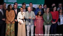 Lula da Silva mit seinen neu einberufenen Kabinettsmitgliedern Ende 2022
