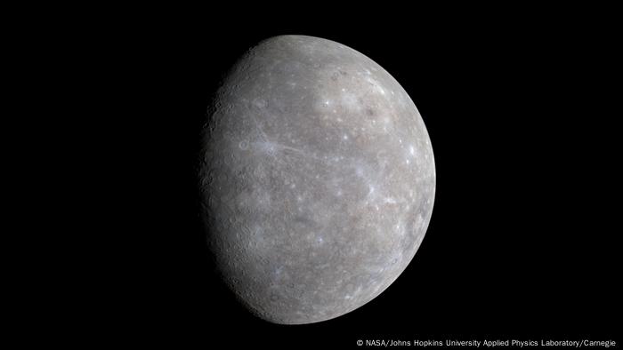 Imagen de la NASA de Mercurio.