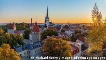 Estland Blick über die Altstadt von Tallin