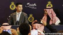 هلا رونالدو - استقبال جنوني لرونالدو خلال تقديمه لجماهير النصر السعودي