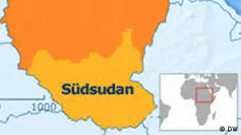 Karte Sudan Südsudan deutsch