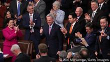 WASHINGTON, DC - JANUARY 07: U.S. House Republican Leader Kevin McCarthy (R-CA) gives a thumbs-up after being elected Speaker of the House in the House Chamber at the U.S. Capitol Building on January 07, 2023 in Washington, DC. After four days of voting and 15 ballots McCarthy secured enough votes to become Speaker of the House for the 118th Congress. (Photo by Win McNamee/Getty Images)