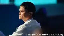 HANGZHOU, CHINA - JUNE 25, 2015 - Jack Ma, founder of Ant Group, attends the inaugural meeting of Zhejiang E-Merchant Bank. Hangzhou, Zhejiang Province, China, June 25, 2015. On November 3, the Shanghai Stock Exchange and the Hong Kong Stock Exchange suspended the listing of Ant Technology Group Co., LTD.