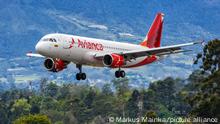 Medellin, Kolumbien - 19. April 2022: Ein Airbus A320 Flugzeug der Avianca mit dem Kennzeichen N411AV auf dem Flughafen Medellin Rionegro (MDE) in Kolumbien.