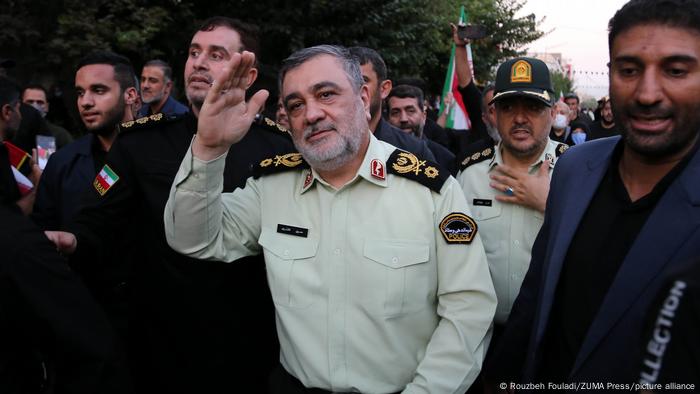 Hossein Ashtari, jefe saliente de la policía iraní.