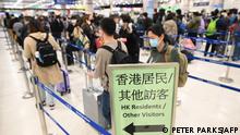 今年1月8日有限制通关开始后，香港内地过境者大增