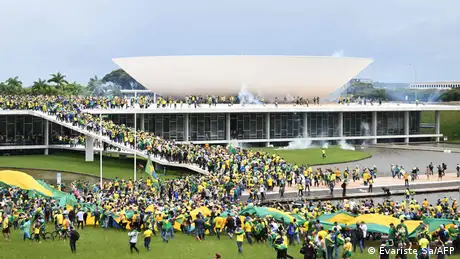 Protesters storm the Planalto Palace in Brasilia