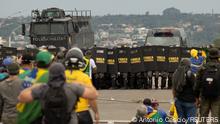 08.01.2023
Security forces operate as supporters of Brazil's former President Jair Bolsonaro demonstrate against President Luiz Inacio Lula da Silva, in Brasilia, Brazil, January 8, 2023. REUTERS/Antonio Cascio NO RESALES. NO ARCHIVES