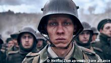 RELEASE DATE: October 28, 2022. TITLE: All Quiet On The Wester Front. STUDIO: Netflix. DIRECTOR: Edward Berger. PLOT: A young German soldier's terrifying experiences and distress on the western front during World War I. STARRING: FELIX KAMMERER as Paul Baumer. (Credit Image: © Netflix/Entertainment Pictures/ZUMAPRESS.com