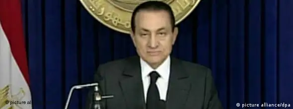 NO FLASH Ägypten Mubarak wendet sich an Ägypter