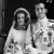 Imagem em preto e branco do jovem rei da Grécia Constantino 2º e da rainha Ana Maria no dia de seu casamento, em setembro de 1964.